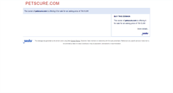 Desktop Screenshot of petscure.com