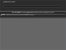 Tablet Screenshot of petscure.com